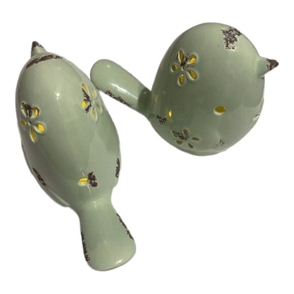 Nicole Bird 6 1/2" Figurine Light (Set of 2) - Picture 1 of 8